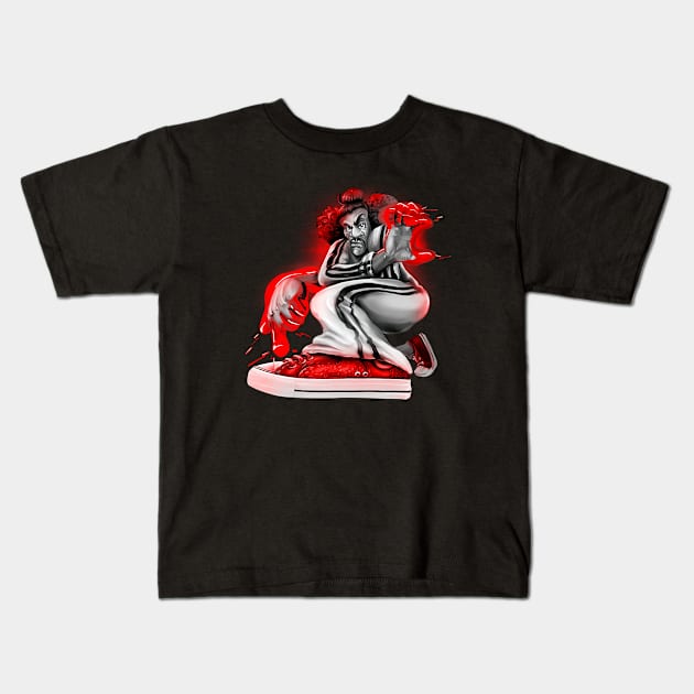 SHO NUFF THE LAST DRAGON FIGHT Kids T-Shirt by kimi.ink.ink